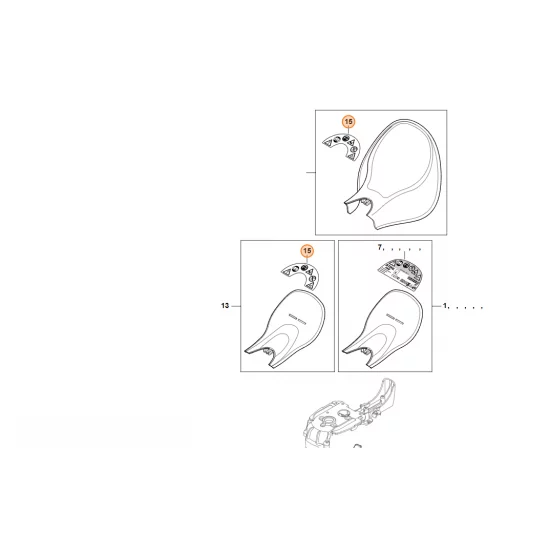 STIHL  Tabliczka ostrzegawcza HSE 0000 967 7206